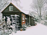 Snowy cottage