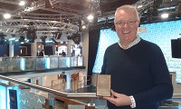 Colin Barratt with award